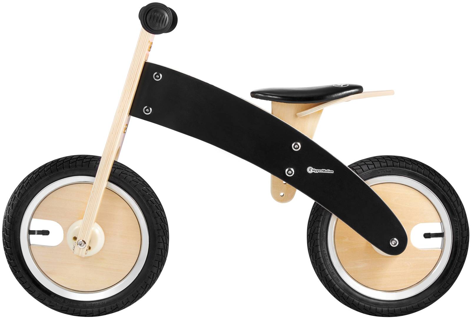 JAMES HyperMotion Wooden Balance Bike - inflatable wheels - black | SPORTS  AND OUTDOORS \\ Running bikes
