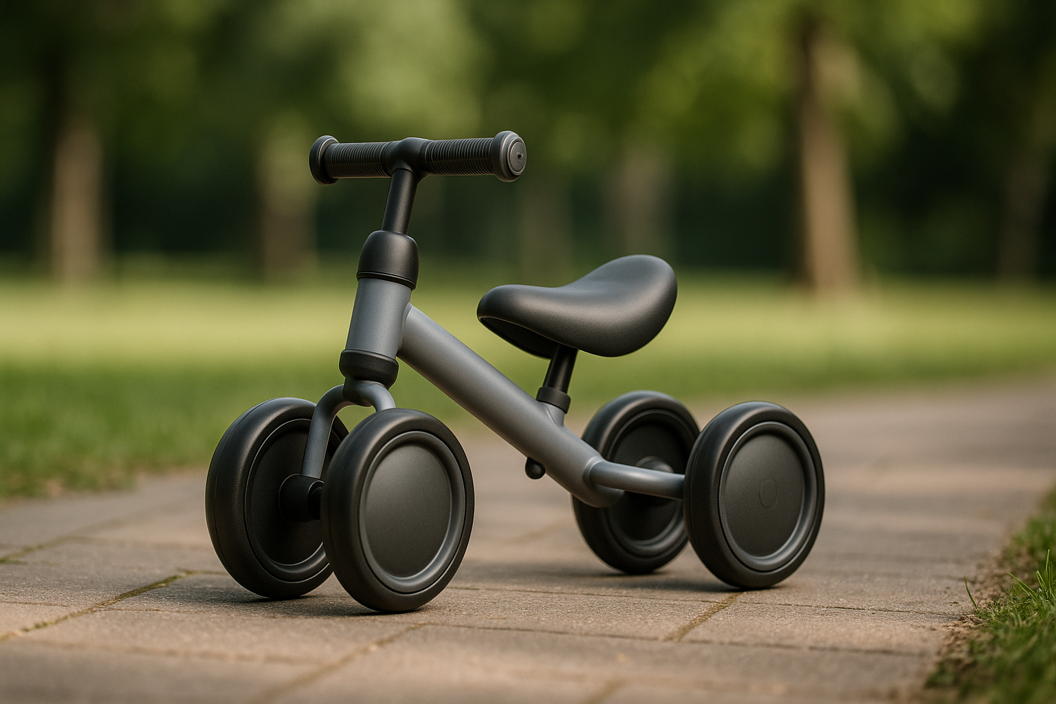Three-wheeled balance bike