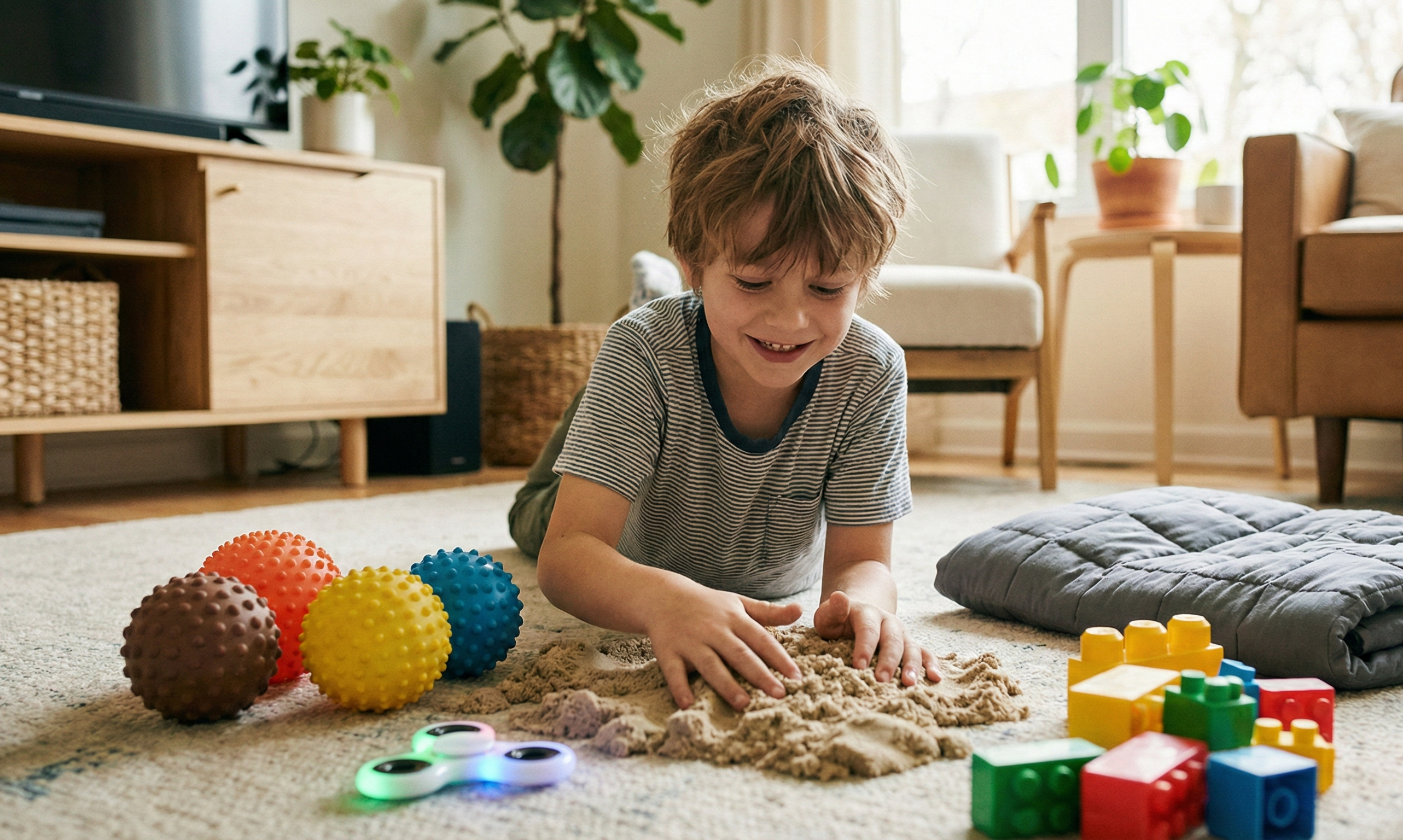 Sensory toys for a seven-year-old child