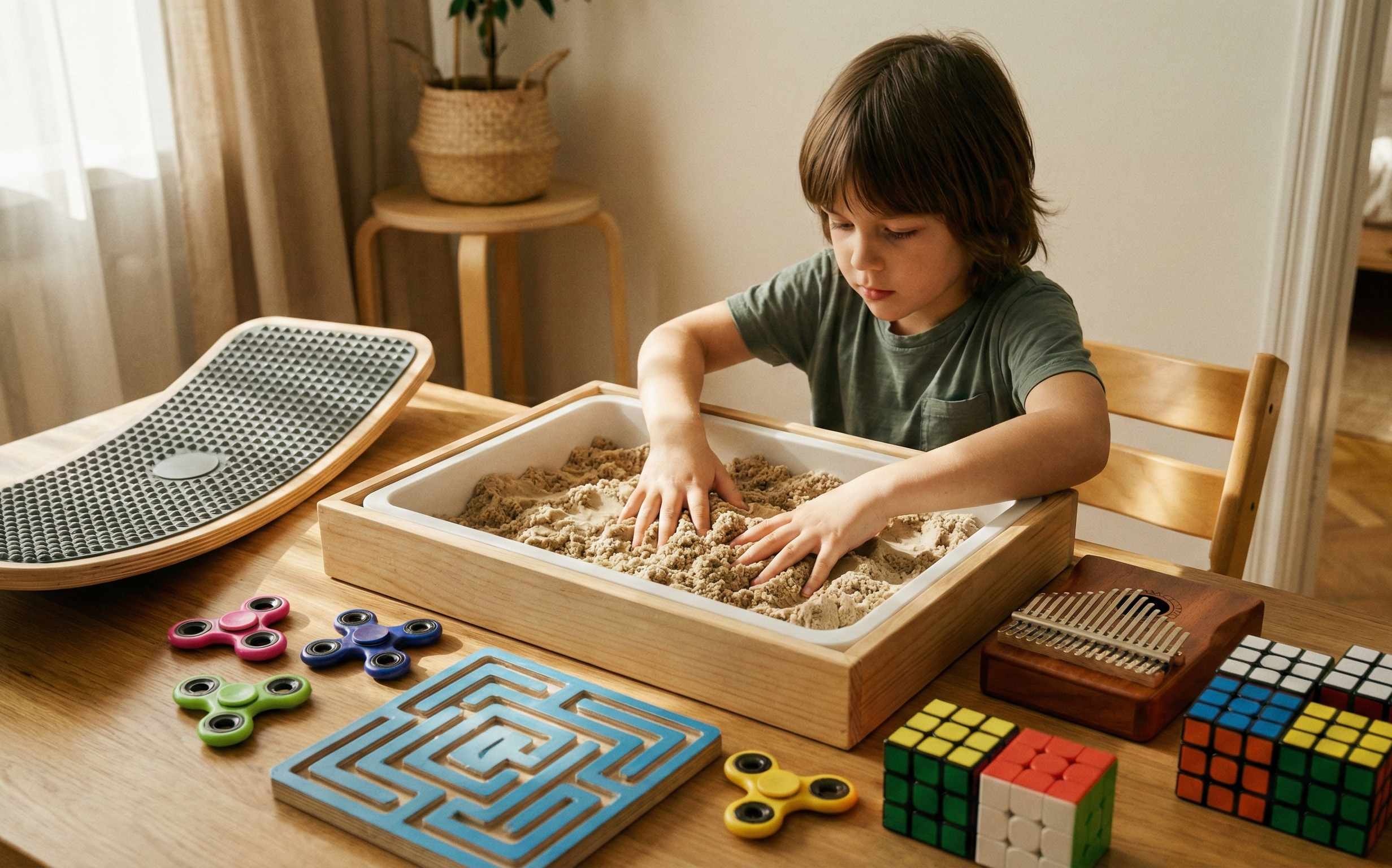 Sensory toys for a ten-year-old child