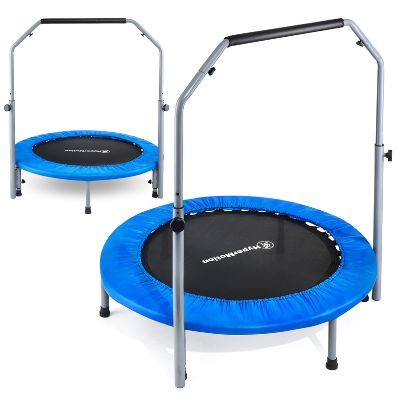 Trampoline with handle - 97cm - for kids, teenagers and adults - for home and garden