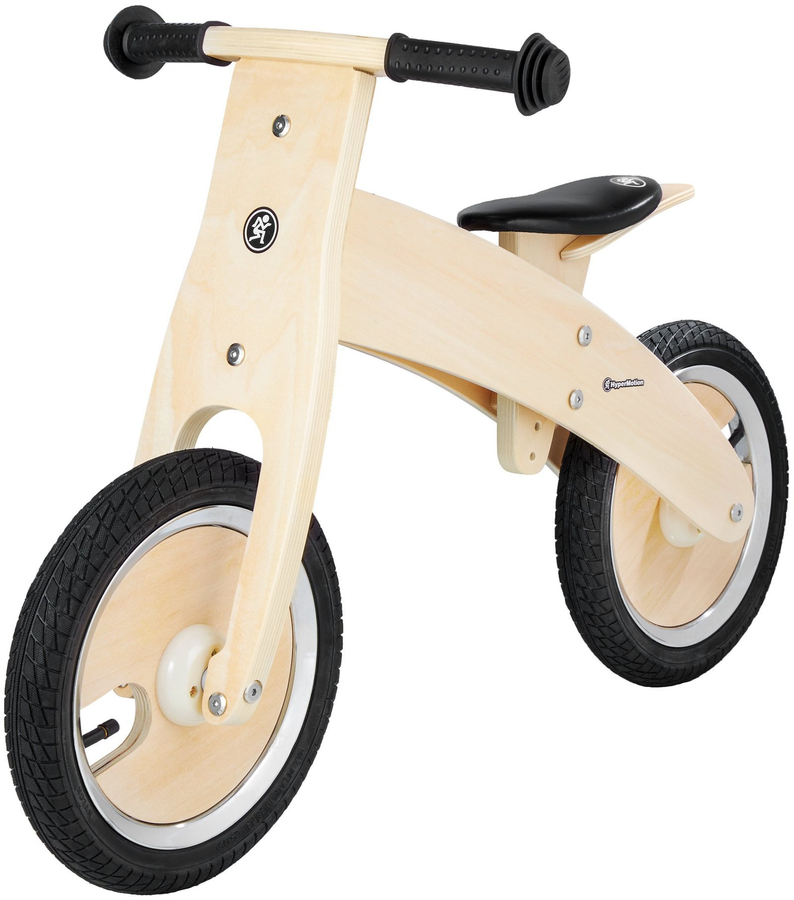 JAMES HyperMotion Wooden Balance Bike - inflatable wheels - natural