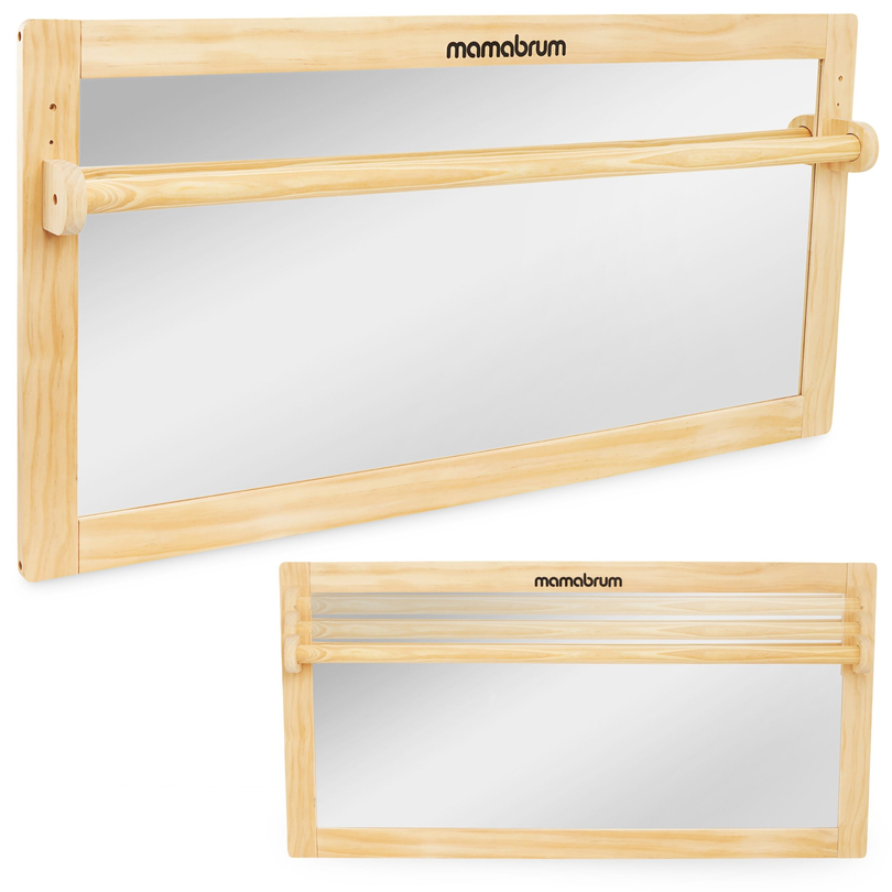 Baby mirror with adjustable handle - Montessori