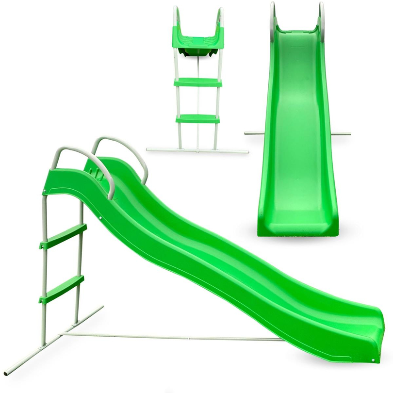 Large garden slide with a ladder for children