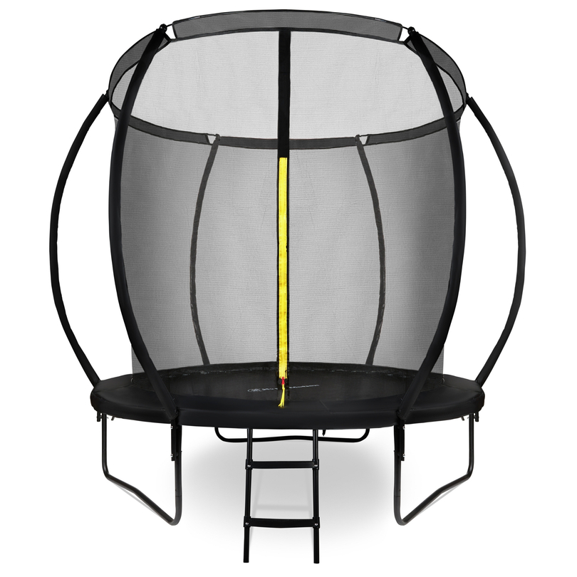HyperMotion children's garden trampoline - 244 cm 8FT - with ladder and internal net - for home and garden