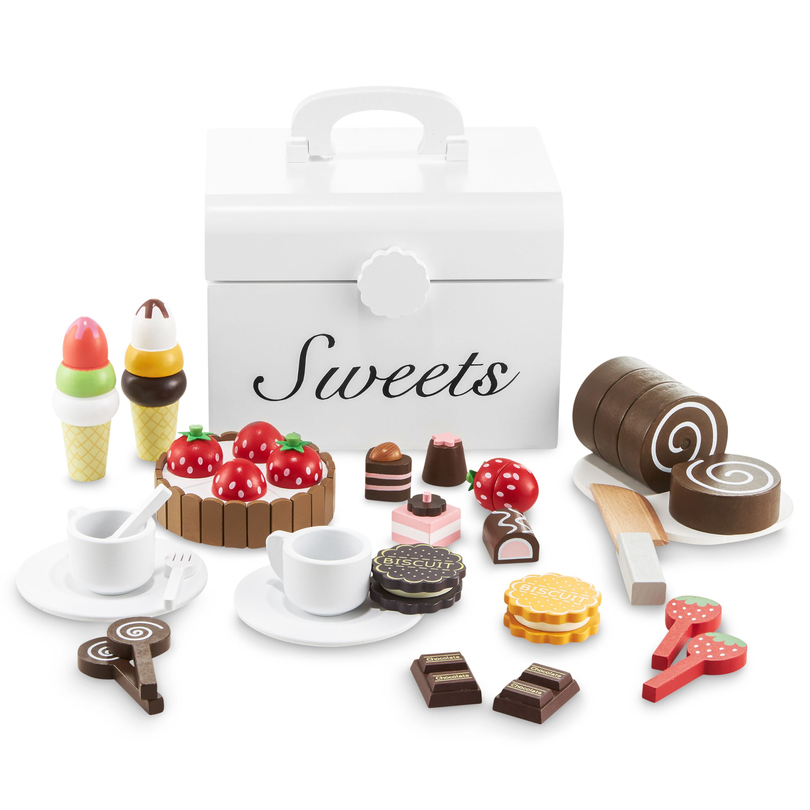 Wooden cut candy box, candy shop