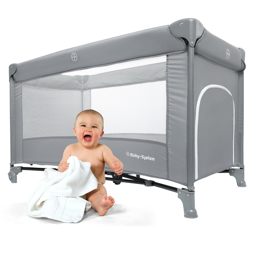 Happy Traveller BASIC portable travel cot - grey