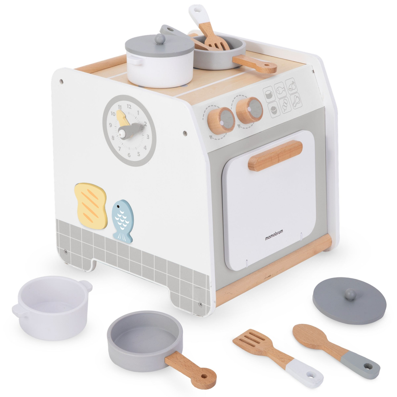 Wooden kitchen - educational cube