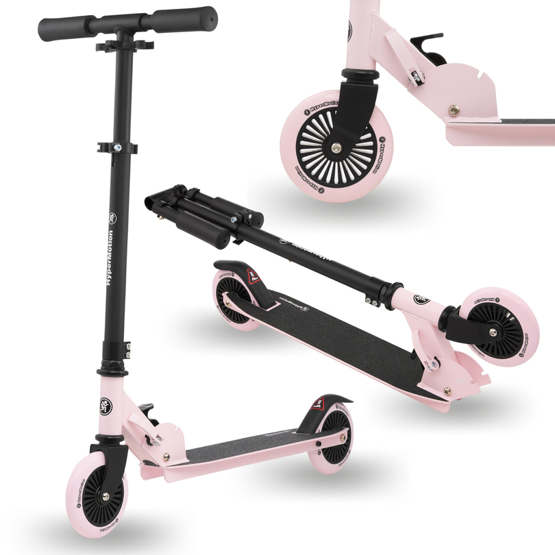 Two-wheeled scooter WILLY 3-8 years from HyperMotion - pink