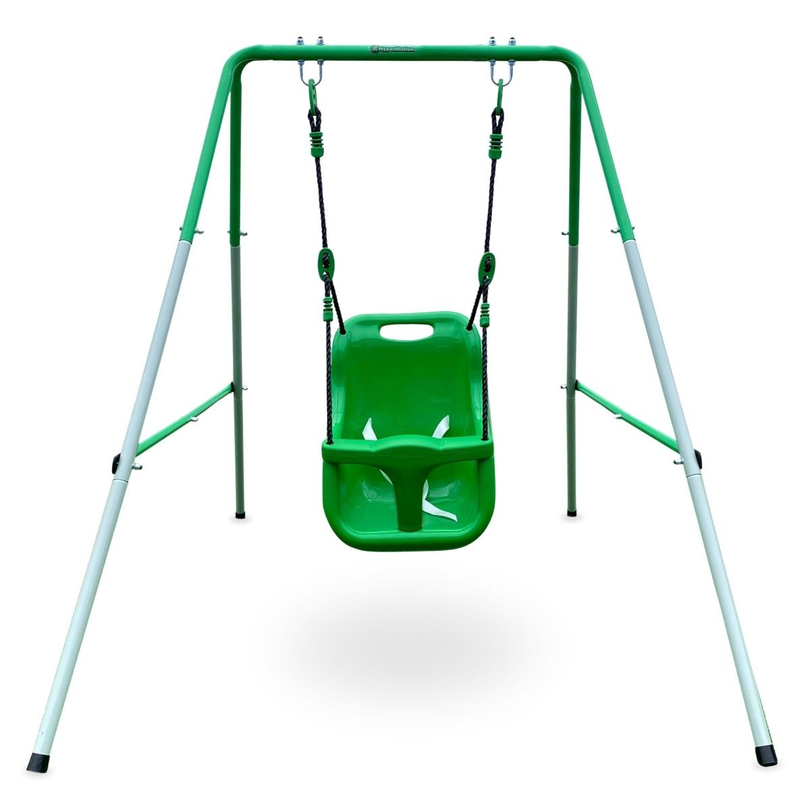 Swing for babies and toddlers with a seat belt