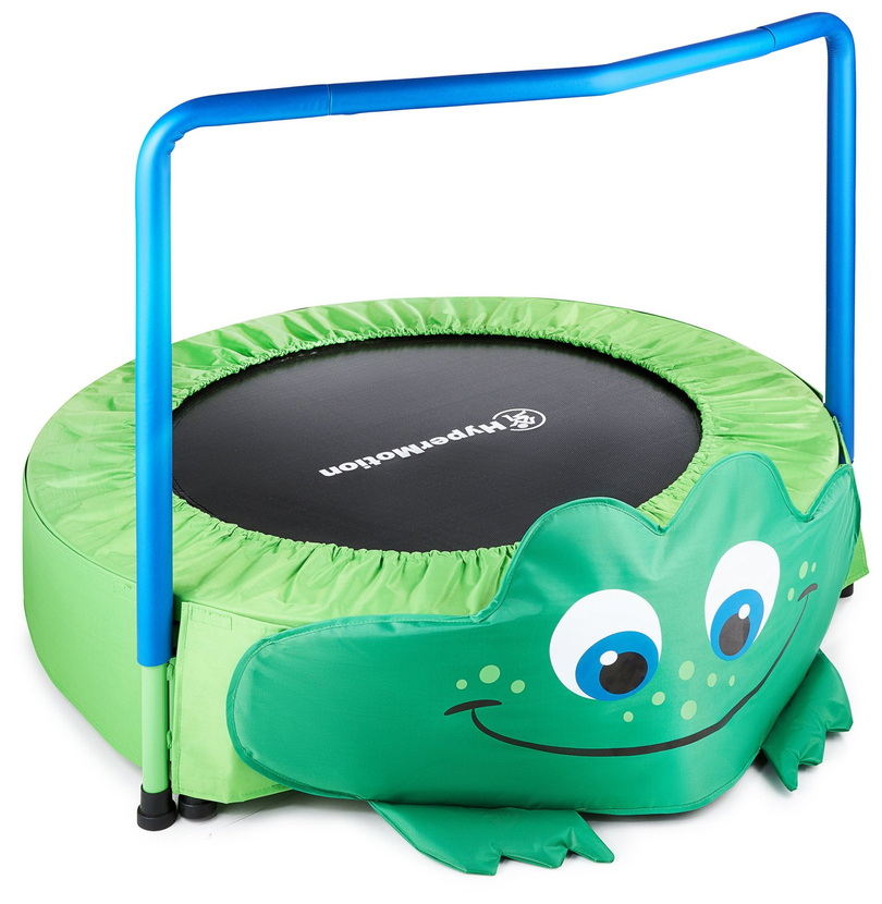 Frog - mini trampoline for kids - with handle - 50kg max - 91cm - for home and garden
