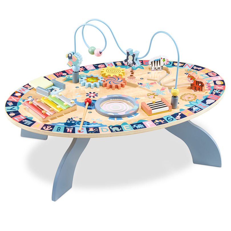 Wooden educational table 7in1, musical, sensory