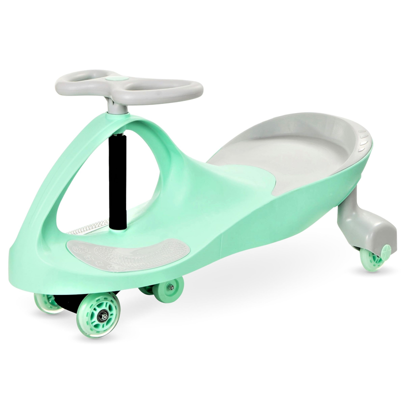 TwistCar children vehicle - Pastel mint with glowing wheels!